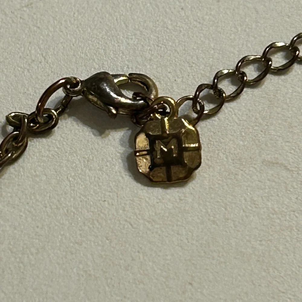 Monet Gold Plated and Black Cabochons Choker Necklace